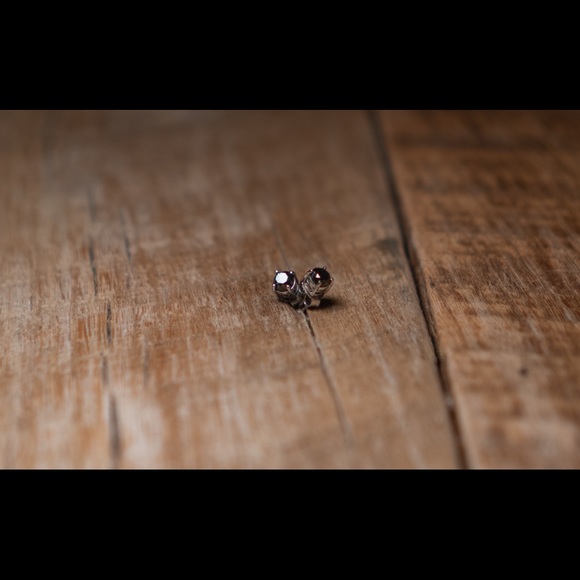 Black Diamond Earrings - Picture 2 of 3